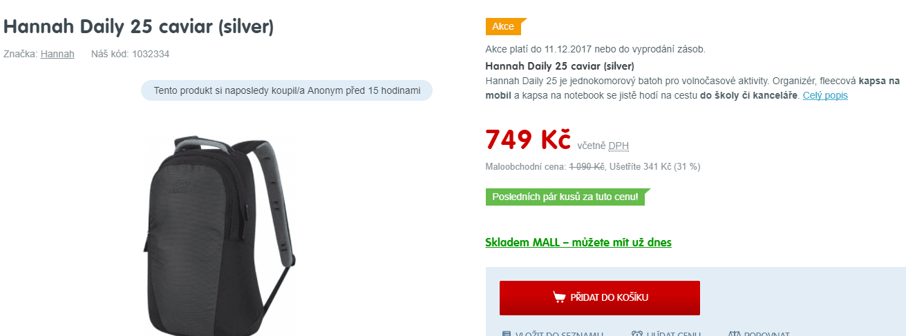 Batoh do kanceláře, školy Hannah, 25 litrů