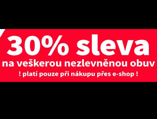 Kvalitní dětská obuv - sleva 30% na vše