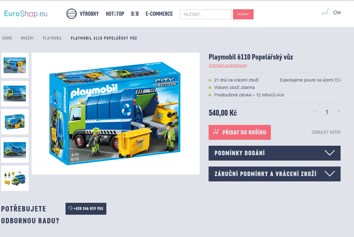 Playmobil 6110 Popelářský vůz