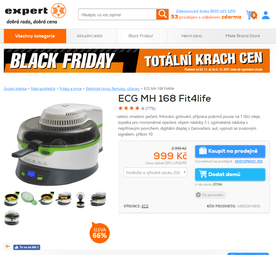 Multifunkční hrnec ECG Fit4life