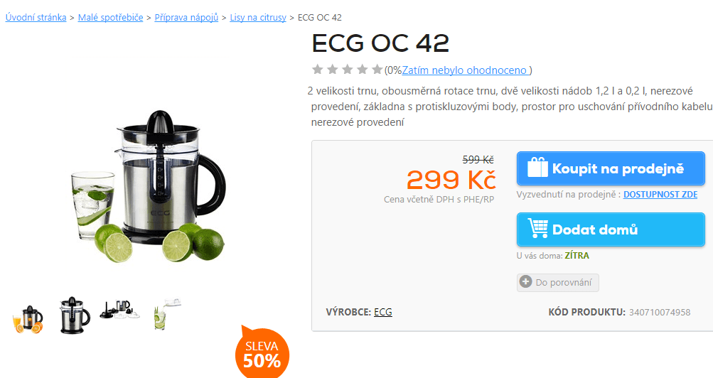 El. lis na citrusy ECG - 2 nádoby