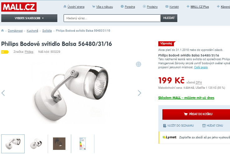 Philips Bodové retro svítidlo Balsa