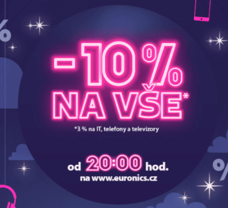 Noční nákupy se slevou 10%