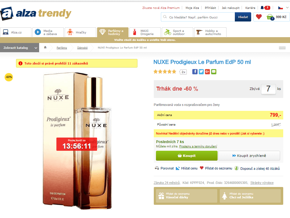 NUXE Prodigieux Le Parfum EdP 50 ml