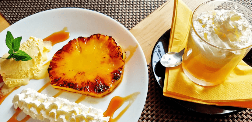 Grilovaný ananas a bombardino