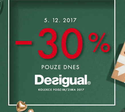 Sleva 30% na značku DESIGUAL