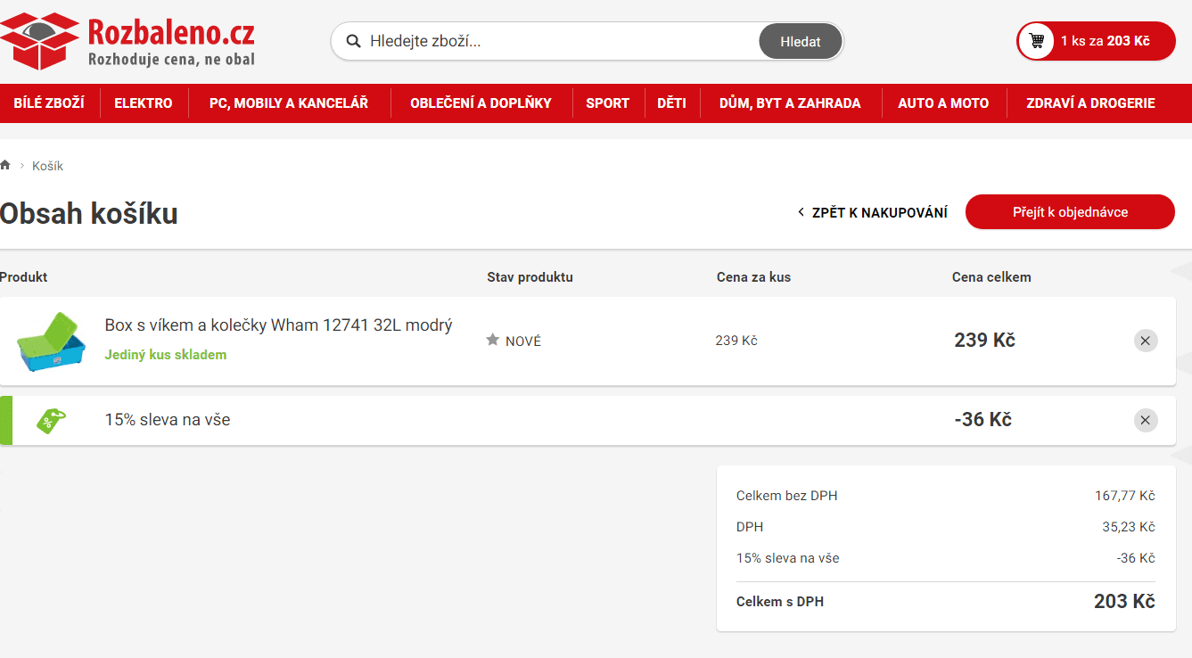 Úložný box Wham 32 l, modro-zelený