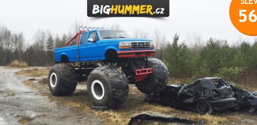 25 minut jízdy v Hummer Monster Truck HX 