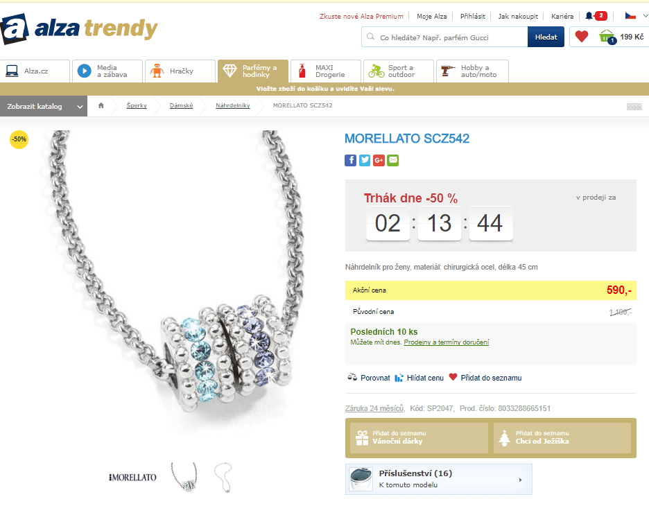 Náhrdelník Morellato SCZ542