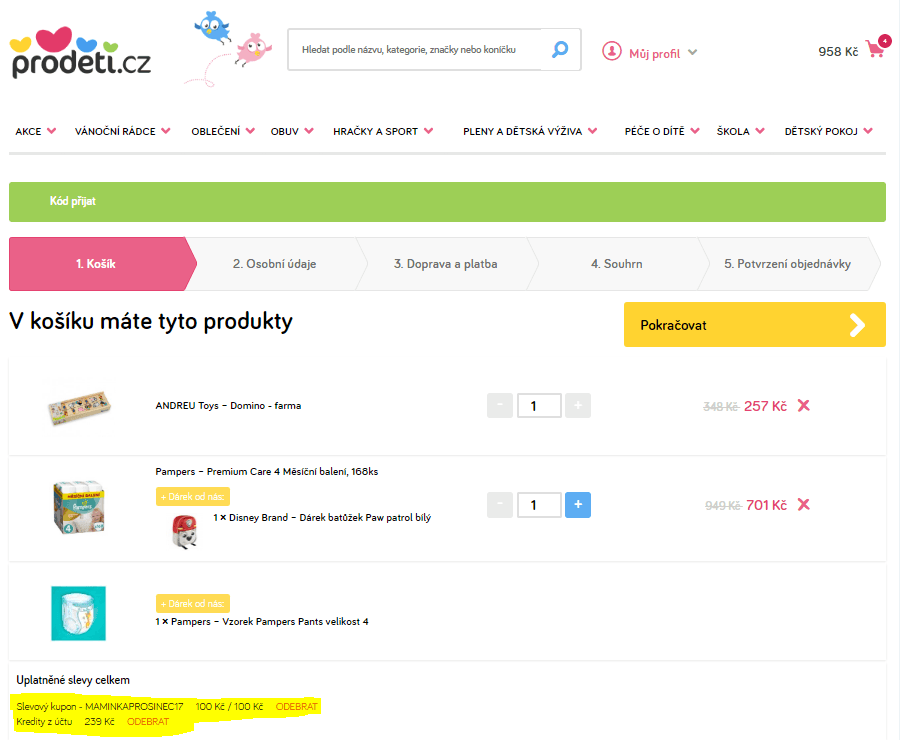 Prodeti.cz - sleva 20% na vše (i výprodej)
