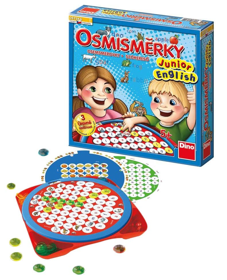 Osmisměrky Junior English Dino
