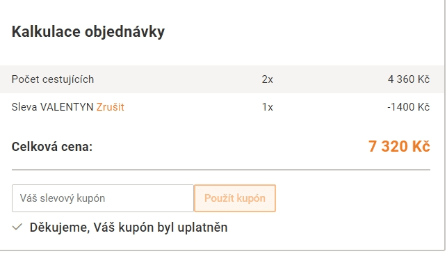 Sleva 1400 Kč na všechny letecké dovolené