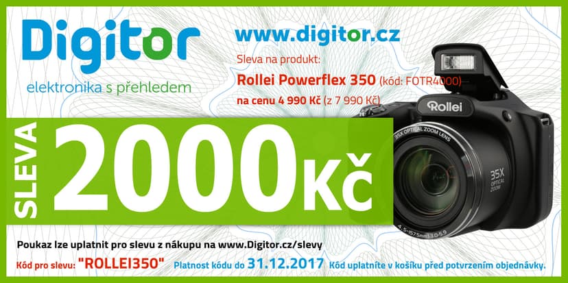Sleva 3000 Kč na nejprodávanější fotoaparát 2017