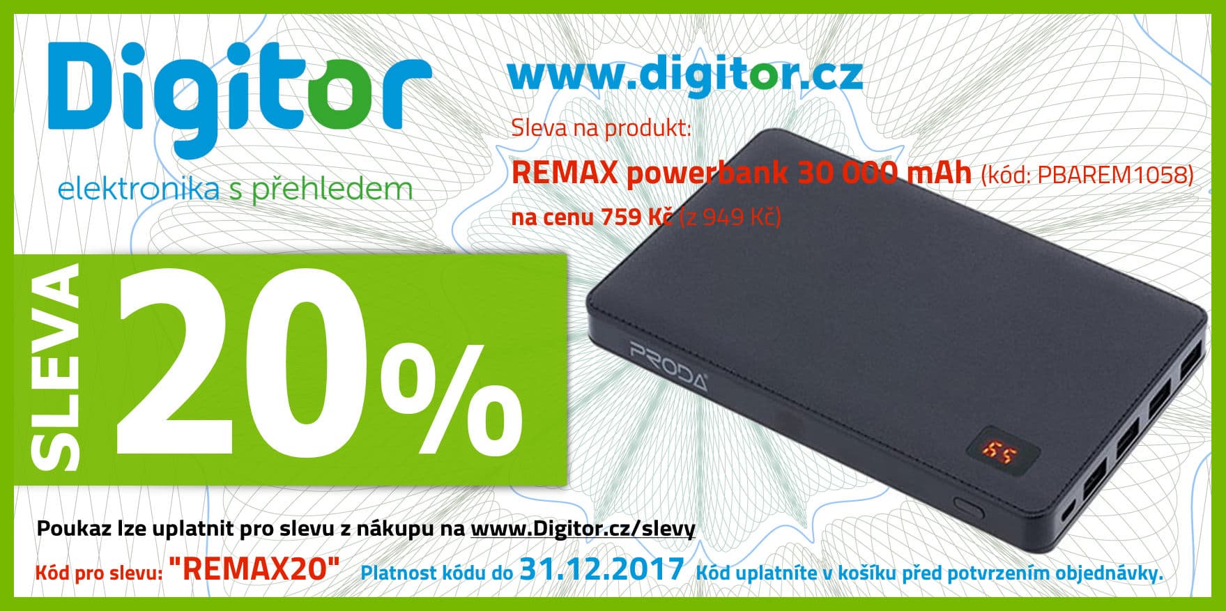Vysokokapacitní powerbank REMAX jen za 759Kč!