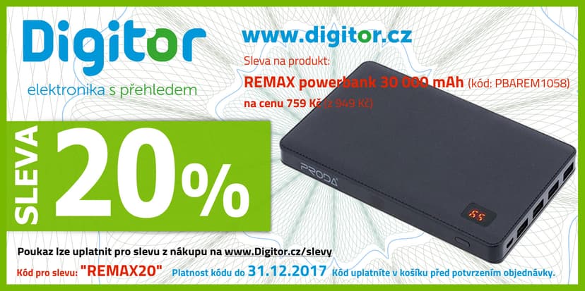 Vysokokapacitní powerbank REMAX jen za 759Kč!