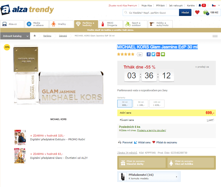 MICHAEL KORS Glam Jasmine EdP 30 ml