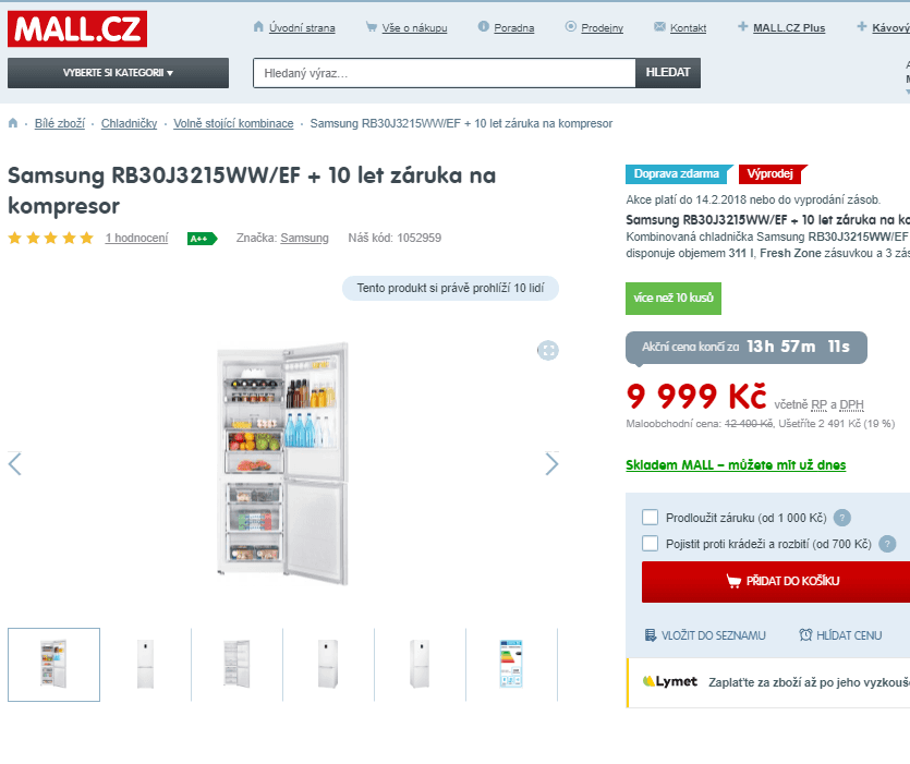 Komb. chladnička Samsung, A++, v 178 cm