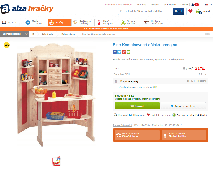 Kombinovaná dětská prodejna / divadlo