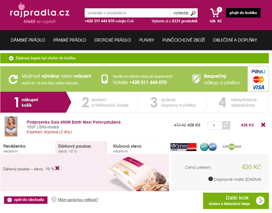 Sleva minimálně 25% + doprava zdarma