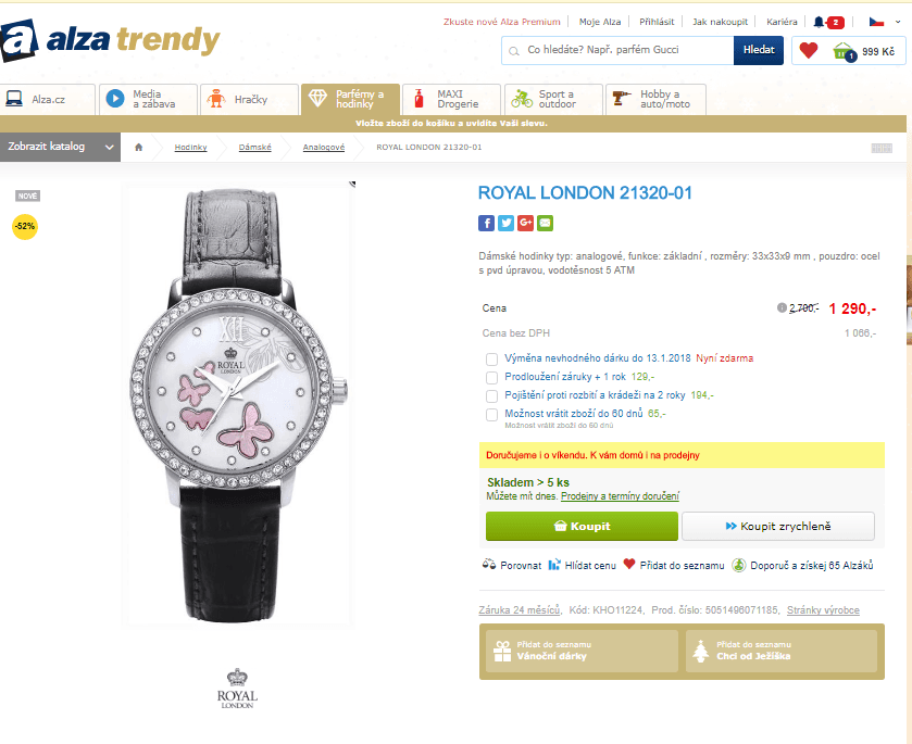 Dámské hodinky Royal London 21320-01