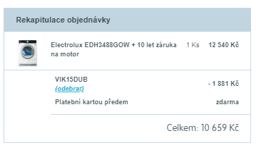 Kond. sušička Electrolux, 8kg, tepelné čerpadlo