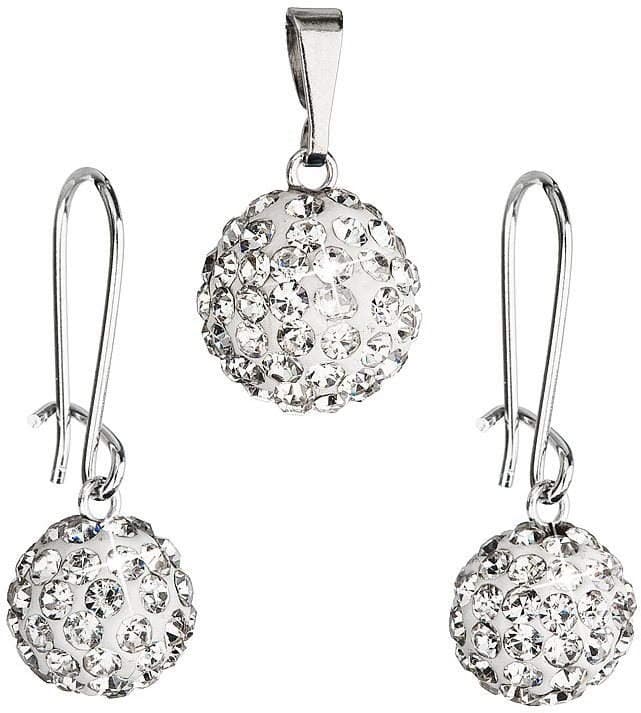 Sada náušnic a přívěsku s kamínky, krystal