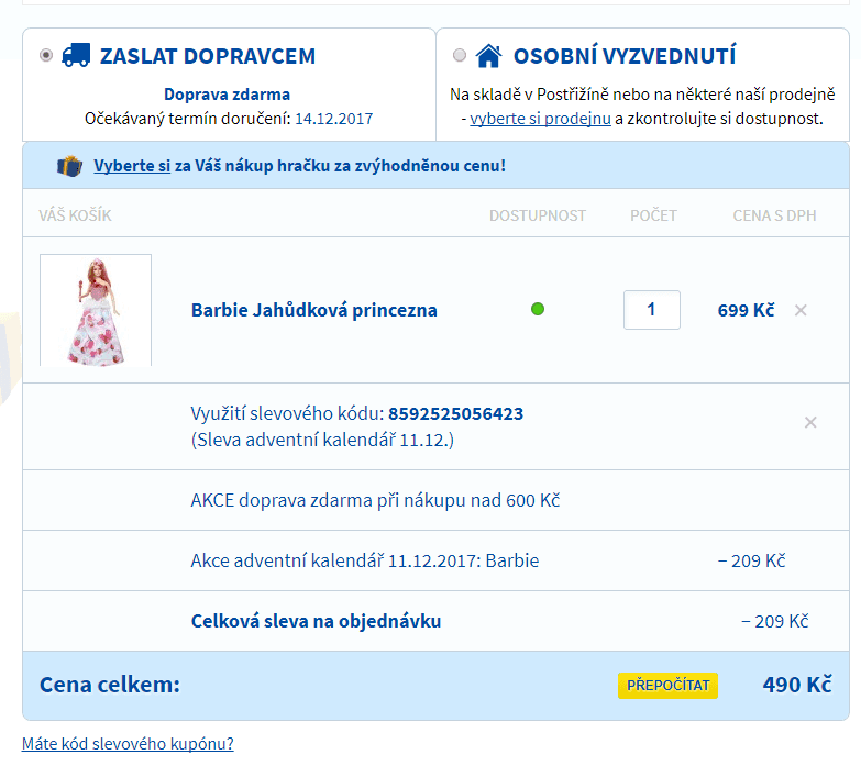 Sleva 30% na všechny panenky Barbie