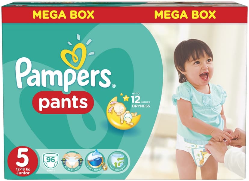 Plenky Pampers Junior 5 (12-18 kg), 96ks