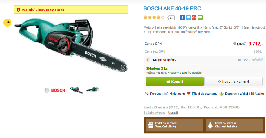Motorová pila BOSCH AKE 40-19