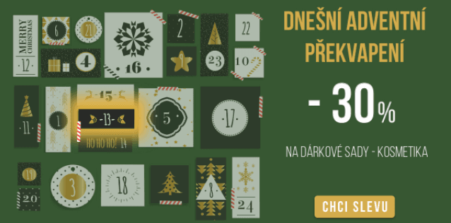 Sleva 30% na dárkové sady kosmetiky