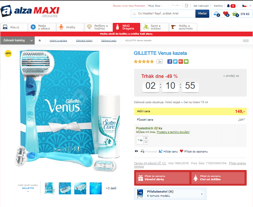 Dárková sada Gillette Venus