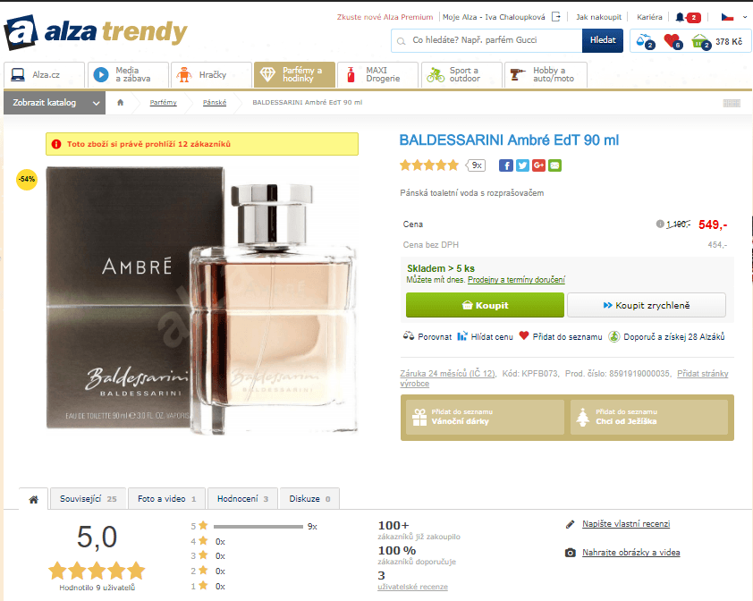 Hugo Boss Baldessarini Ambré EdT 90 ml