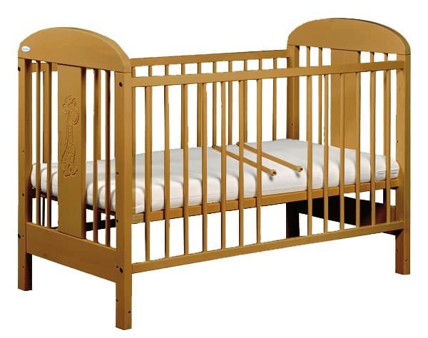 Dětská postýlka Puppolina Olina, 120x60 cm, buk