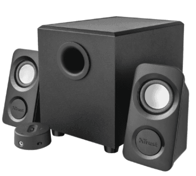 PC reproduktory 2.1, dřevěný subwoofer Trust