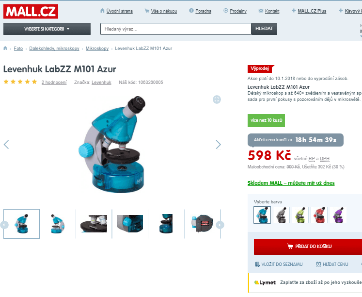 Mikroskop Levenhuk LabZZ, 640x