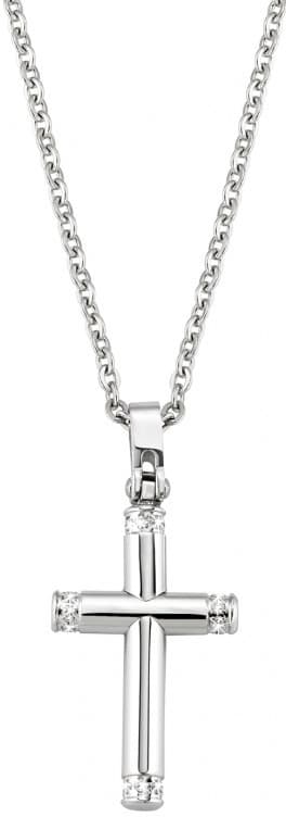 Náhrdelník Morellato, kříž zdobený krystaly