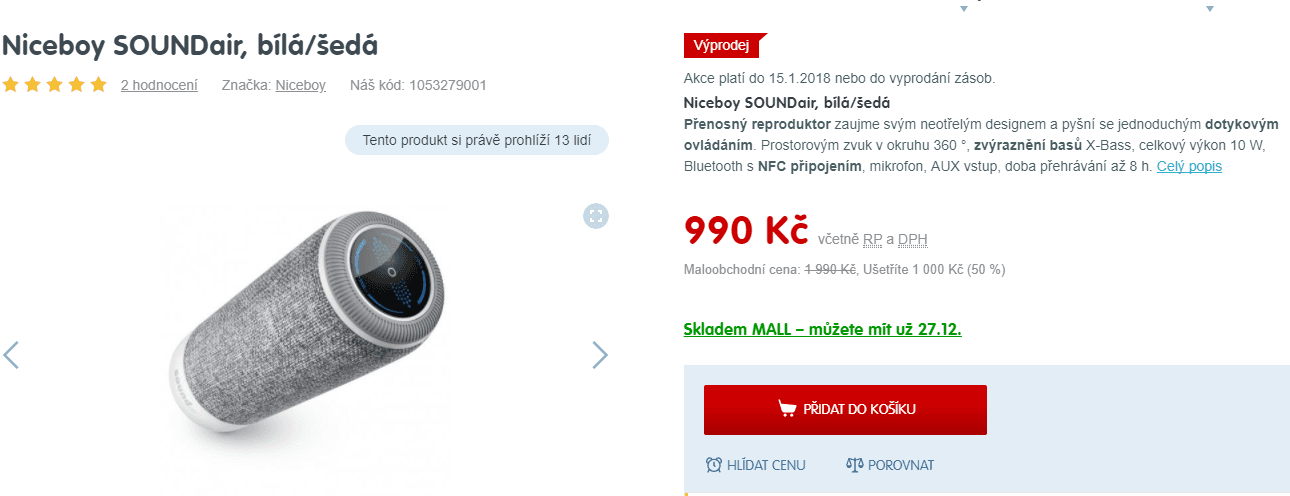 Bezdrátový reproduktor Niceboy SOUNDair