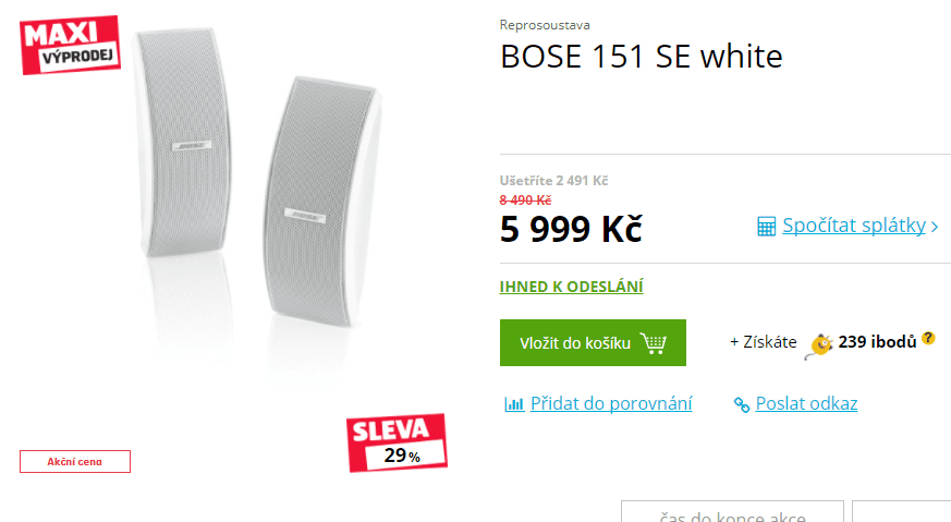 Reproduktory BOSE 151SE, i venkovní