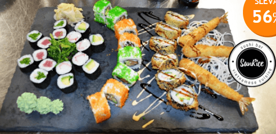 Vynikající sushi 33 kousků