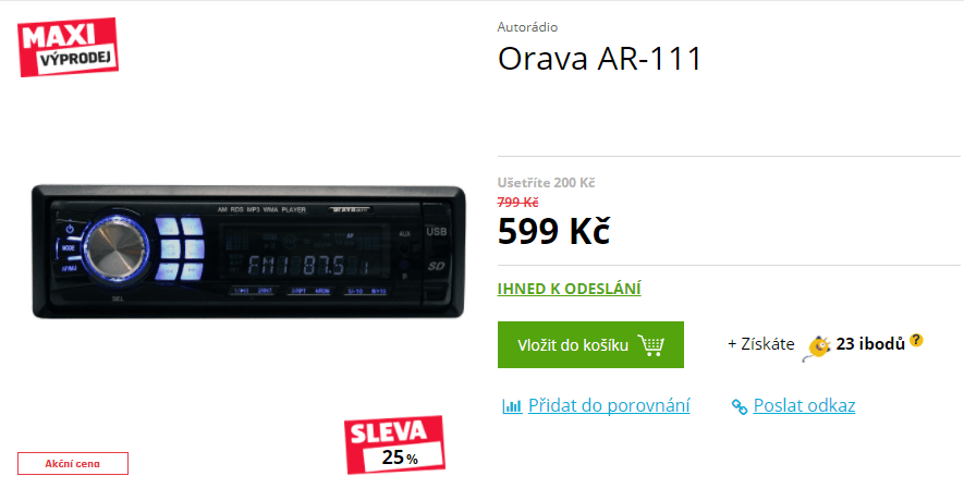 Autorádio Orava, USB, RDS
