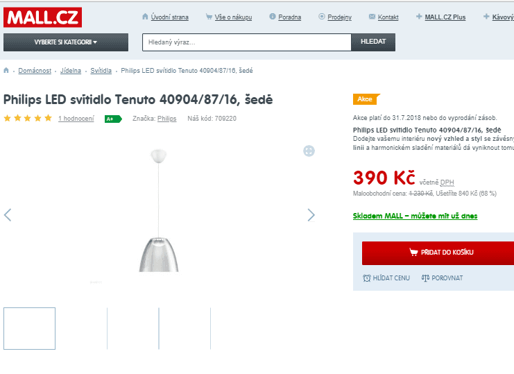 Svítidlo Philips Tenuto, LED, 150x22cm