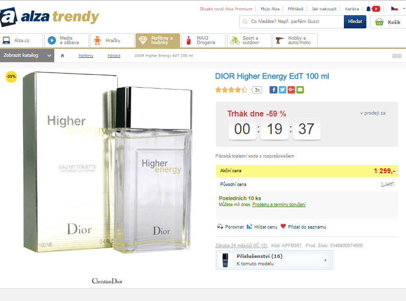 DIOR Higher Energy EdT 100 ml
