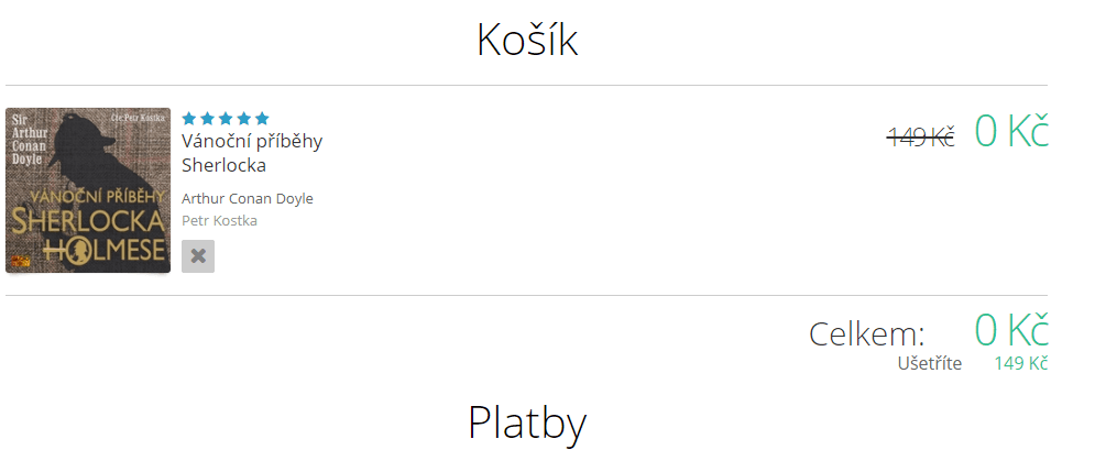 Audiokniha Doyle - Vánoční příběhy Sherlocka H.