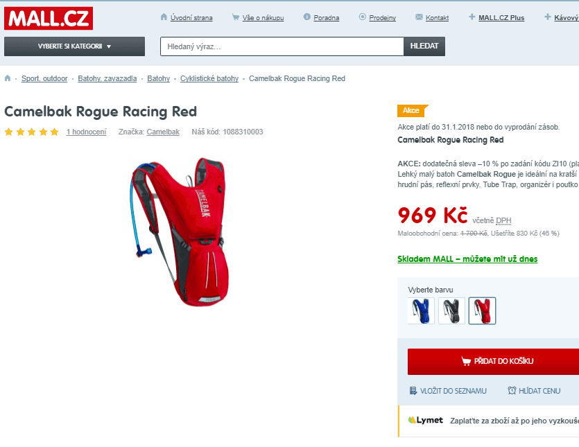 Cyklistický batoh Camelbak Rogue Racing