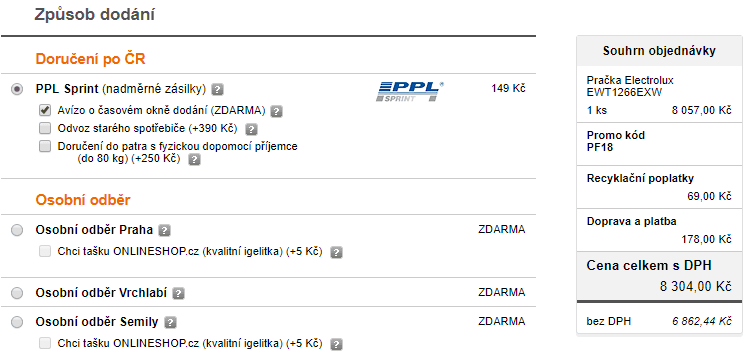 Pračka Electrolux, 6kg, 1200 ot., A+++