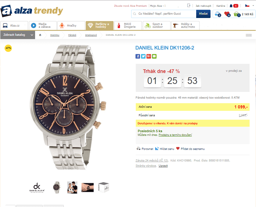 Pánské hodinky Daniel Klein DK11206-2