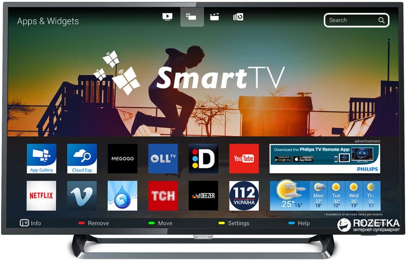 Ultra HD TV, HDR, Smart, 139cm, Philips