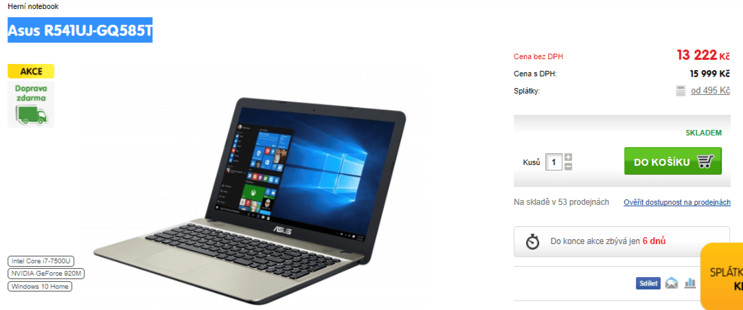 Asus, i7, 3,5GHz, 4GB RAM, 2GB NVIDIA