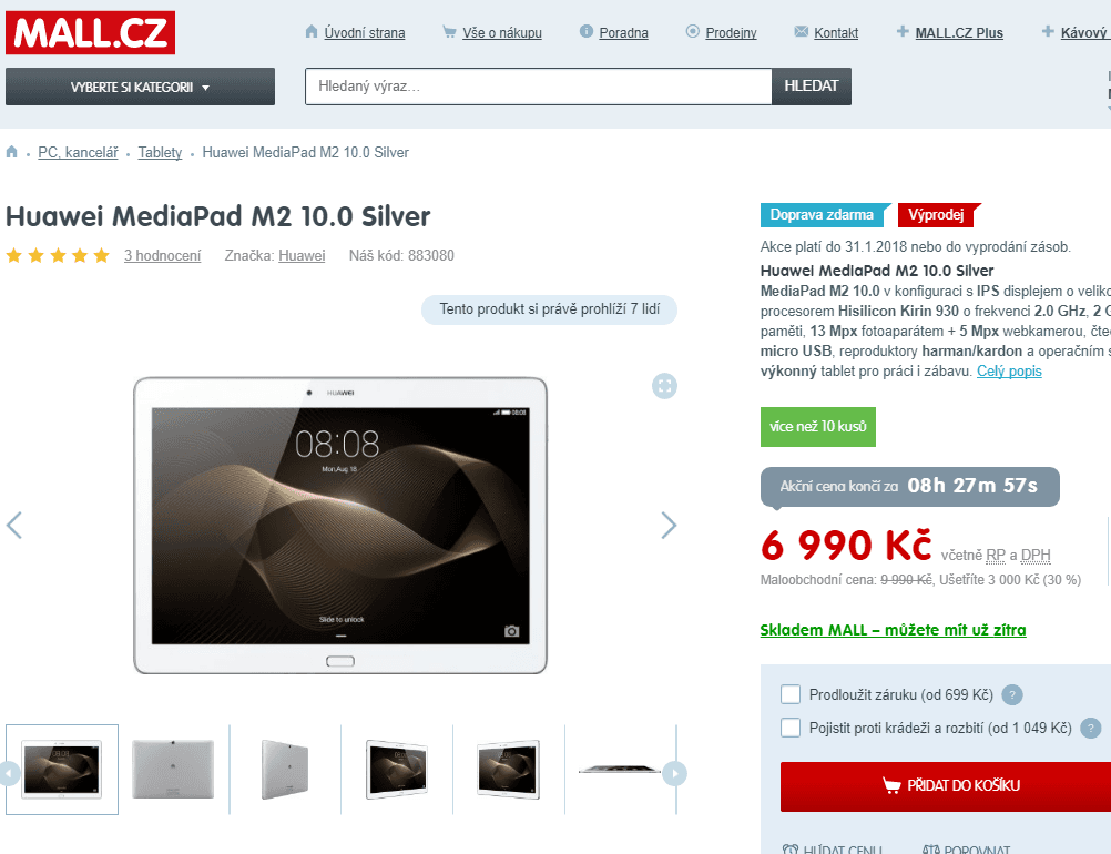 Tablet Huawei, 8x 2GHz, 2GB RAM, 10,1"