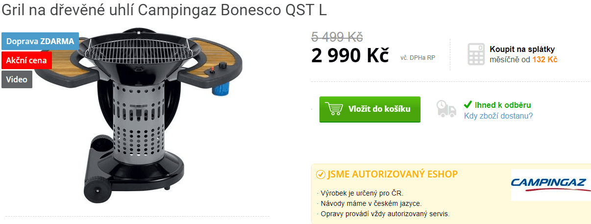 Gril Campingaz Bonesco QST L